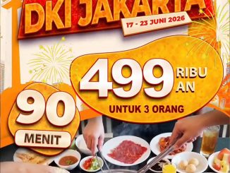 Promo Hanamasa HUT Jakarta 499 Bertiga Rp. 499.000 untuk 3 orang di outlet pilihan