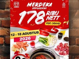 Promo Hanamasa Merdeka Sepuasnya Rp. 178.000 nett per orang
