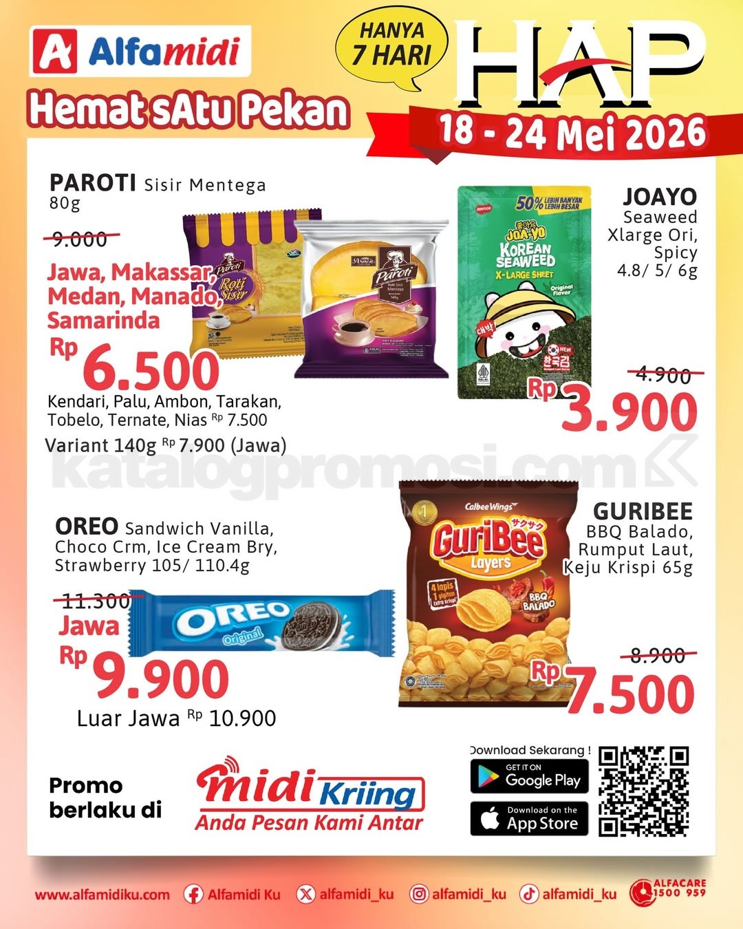 Promo HAP ALFAMIDI periode 18-24 Mei 2026 Promo HAP ALFAMIDI periode 18-24 Mei 2026
