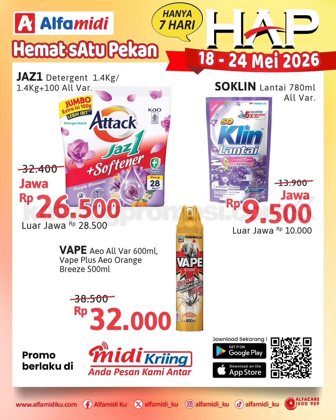 Promo HAP ALFAMIDI periode 18-24 Mei 2026 Promo HAP ALFAMIDI periode 18-24 Mei 2026 5