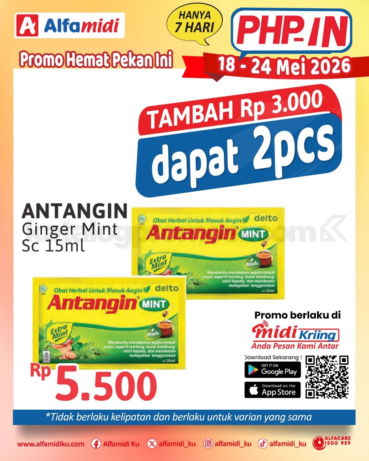 Promo HAP ALFAMIDI periode 18-24 Mei 2026 Promo HAP ALFAMIDI periode 18-24 Mei 2026 18