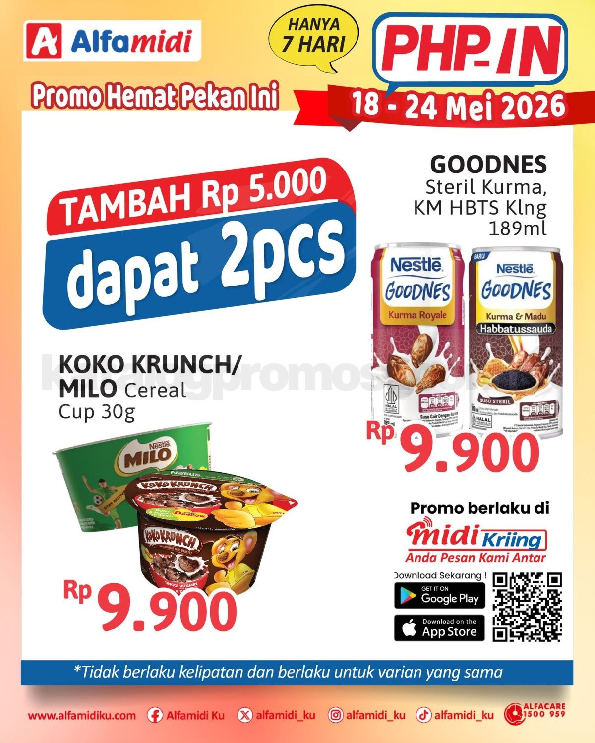Promo HAP ALFAMIDI periode 18-24 Mei 2026 Promo HAP ALFAMIDI periode 18-24 Mei 2026 19