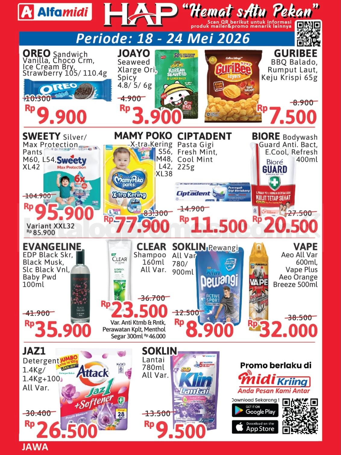 Promo HAP ALFAMIDI periode 18-24 Mei 2026 Promo HAP ALFAMIDI periode 18-24 Mei 2026 22