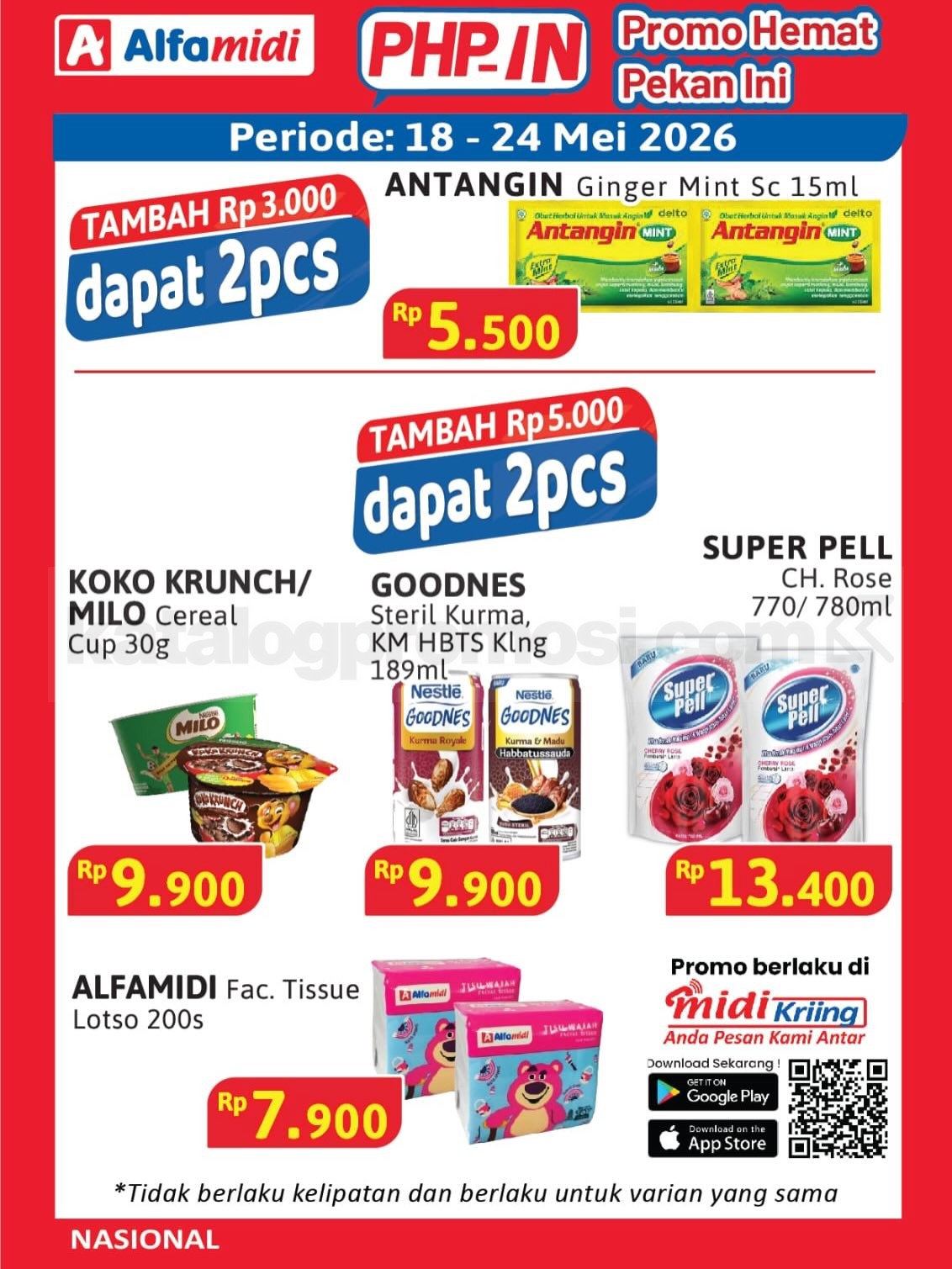 Promo HAP ALFAMIDI periode 18-24 Mei 2026 Promo HAP ALFAMIDI periode 18-24 Mei 2026 24