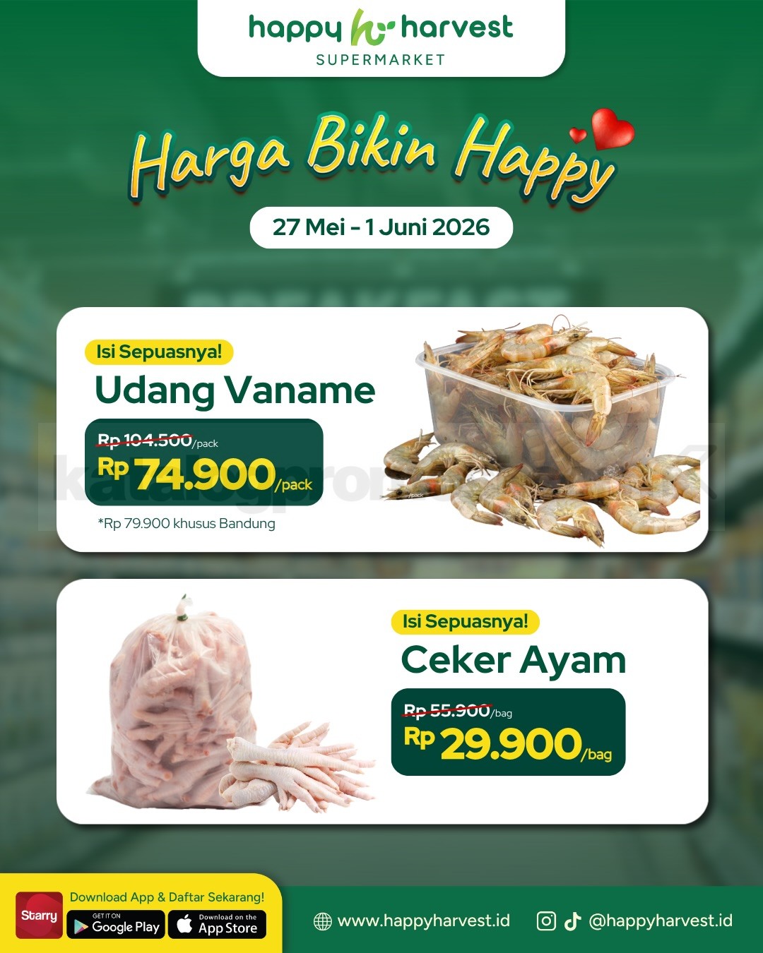 Promo Happy Harvest Weekend JSM 27 Mei - 01 Juni 2026 Promo Happy Harvest Weekend JSM 27 Mei - 01 Juni 2026 1