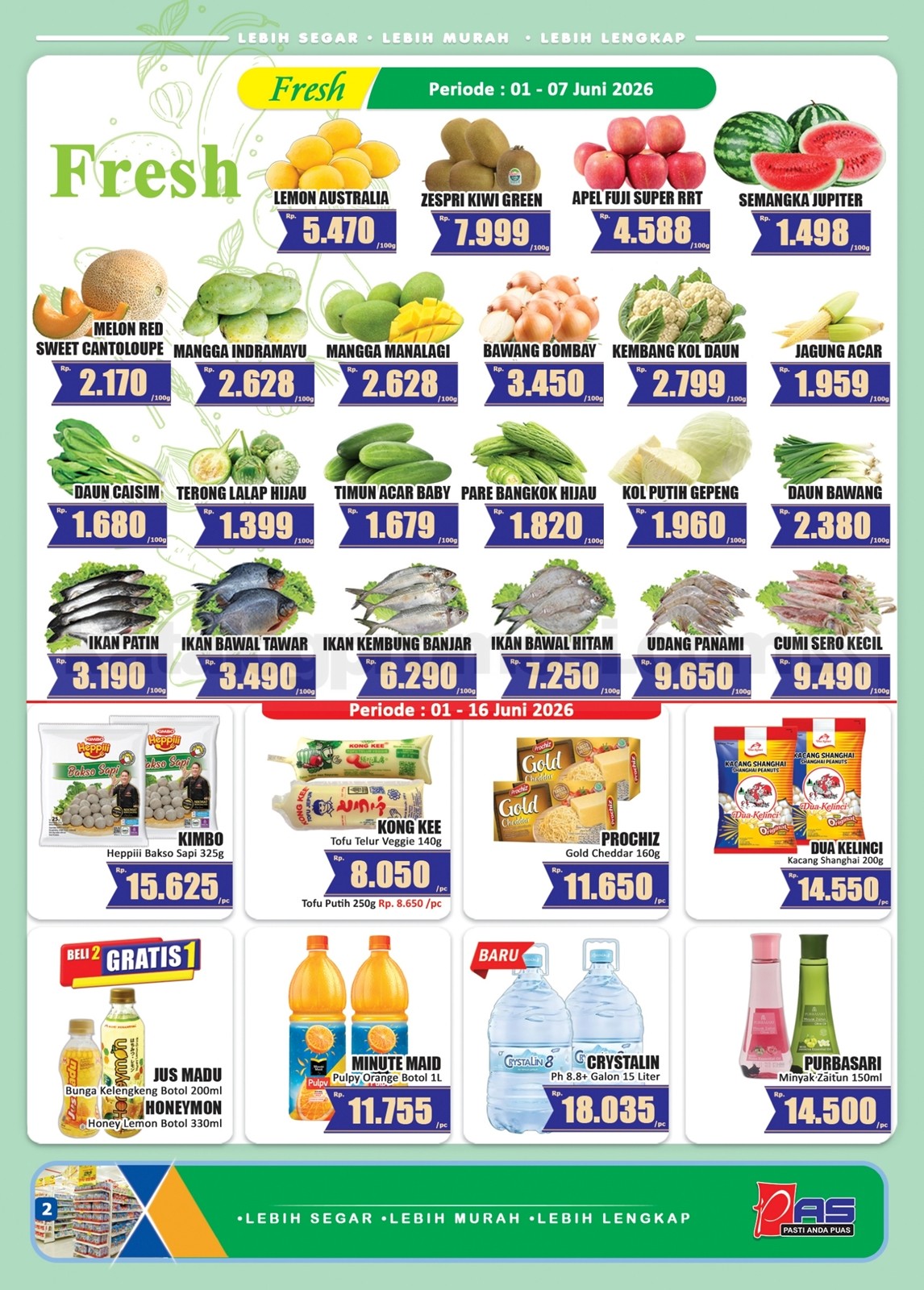 Promo Hari Hari Pasar Swalayan Katalog 01-16 Juni 2026