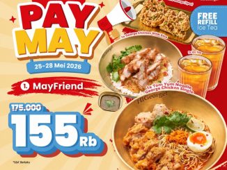 Promo HiGeorge PAY MAY paket makan hemat mulai Rp155.000 periode 25 sampai 28 Mei 2026 dengan free refill ice tea