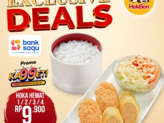 Promo HokBen Bank Saqu Hoka Hemat Rp. 9.900 dengan cashback QRIS Bank Saqu
