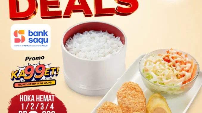 Promo HokBen Bank Saqu Hoka Hemat Rp. 9.900 dengan cashback QRIS Bank Saqu