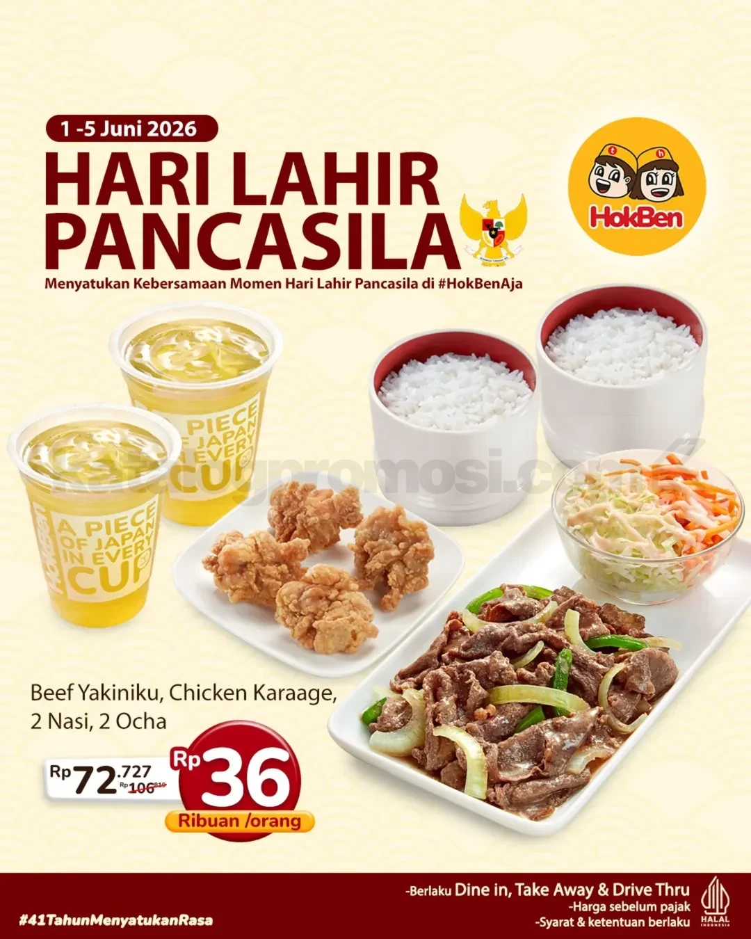Promo HokBen Hari Lahir Pancasila Paket Mulai Rp. 36ribuan Promo HokBen Hari Lahir Pancasila Paket Mulai Rp. 36ribuan 3
