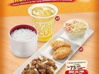 Promo HokBen HUT Surabaya Makan Berdua 30ribuan* periode 30 Mei hingga 3 Juni 2026 di Kota Surabaya.