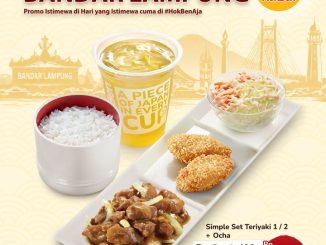 Promo HokBen Semarak HUT Kota Paket Hemat mulai Rp. 34.400 menu teriyaki Lampung Palembang