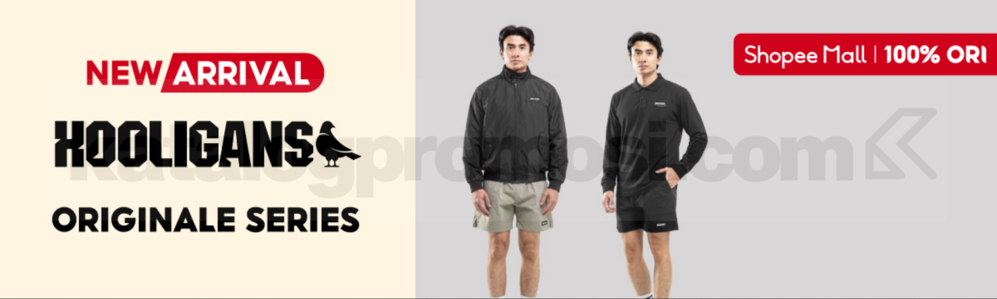 Promo Hooligans NEW! Originale Series Promo Hooligans NEW! Originale Series dengan pilihan t-shirt, polo shirt, jaket, dan celana panjang.