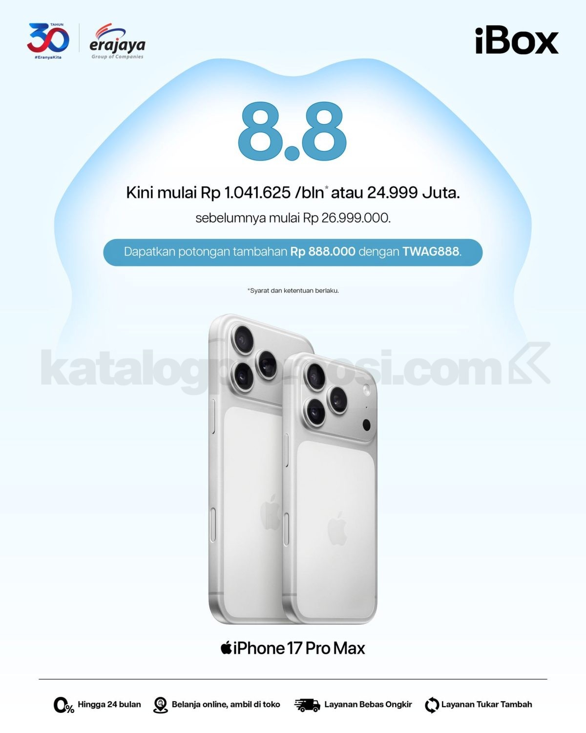 Promo iBox 8.8 Diskon Tambahan hingga Rp888.000 Promo iBox 8.8 Diskon Tambahan hingga Rp888.000 1