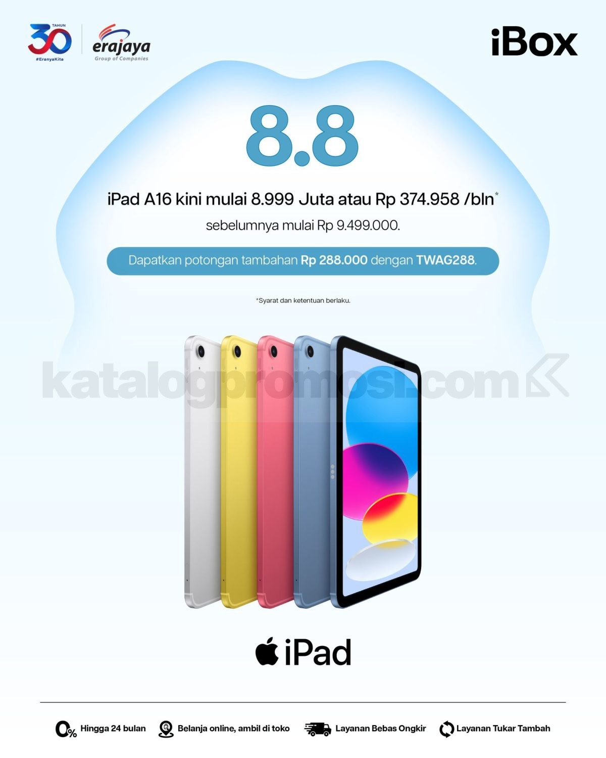Promo iBox 8.8 Diskon Tambahan hingga Rp888.000 Promo iBox 8.8 Diskon Tambahan hingga Rp888.000 4