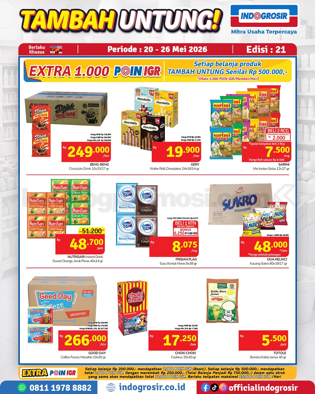 Promo Indogrosir TAMBAH UNTUNG 20-26 Mei 2026