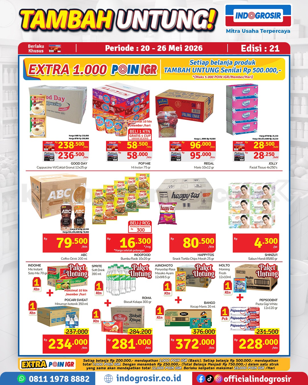 Promo Indogrosir TAMBAH UNTUNG 20-26 Mei 2026