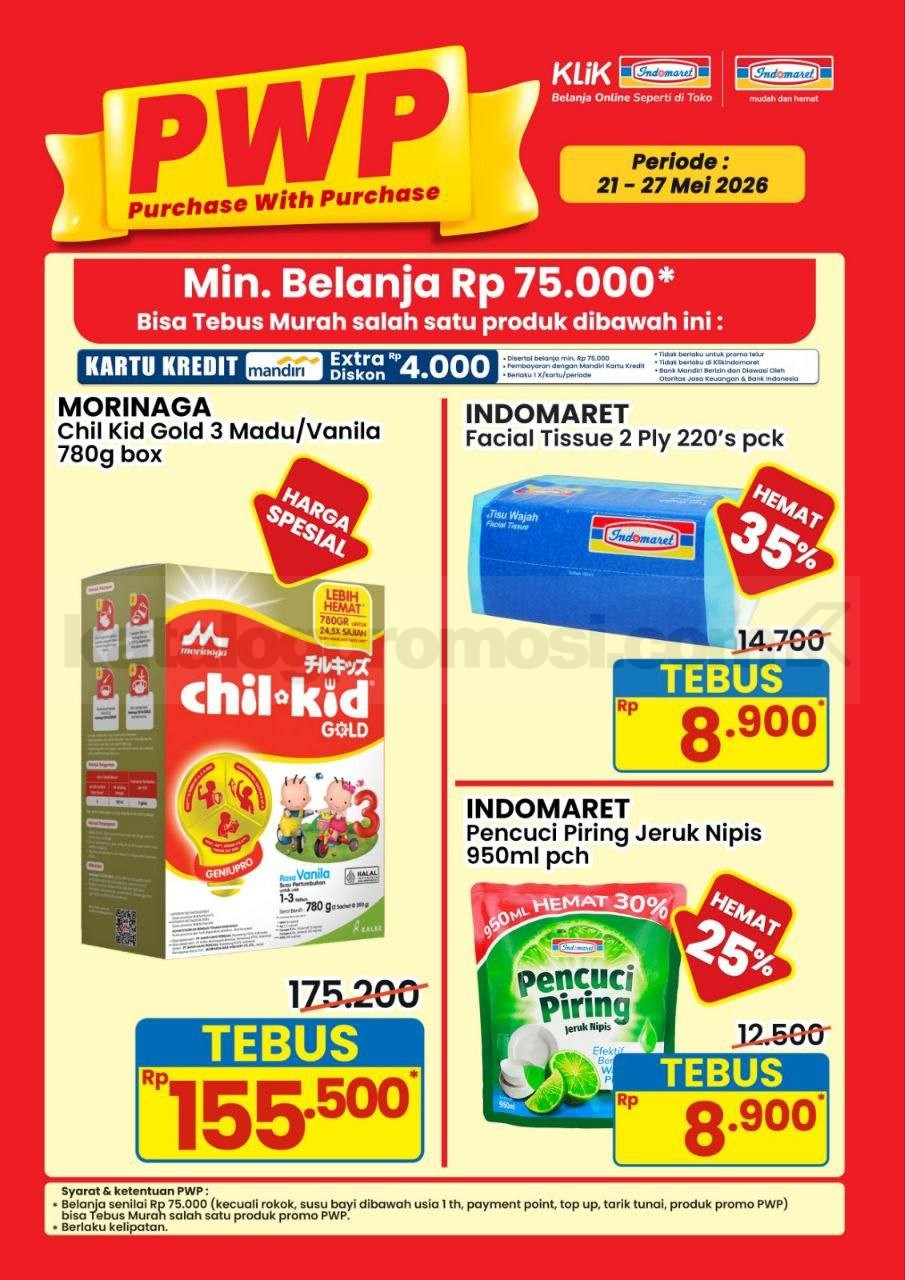 Pwp Promo Indomaret Tebus Murah PWP 21-27 Mei 2026 – SoPasti.Com