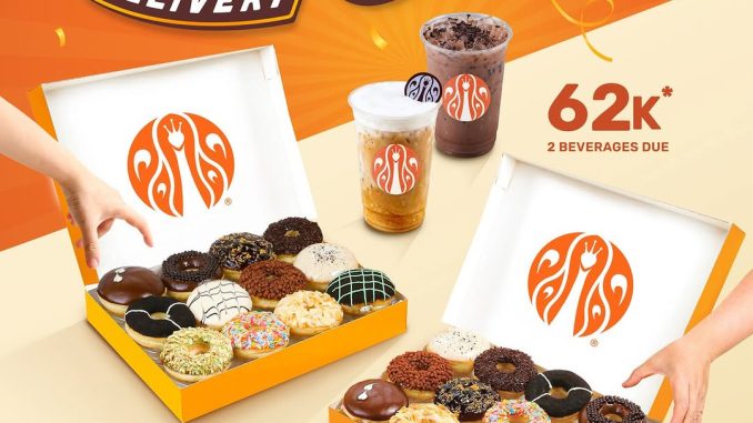 Promo JCO I LOVE JCO Delivery 2 Lusin Donuts Rp. 118.000 untuk pemesanan online lewat aplikasi dan website