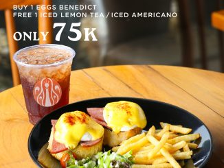 Promo JCO Perfect Pairings Beli 1 Gratis 1 Eggs Benedict dengan minuman gratis hingga 31 Mei 2026