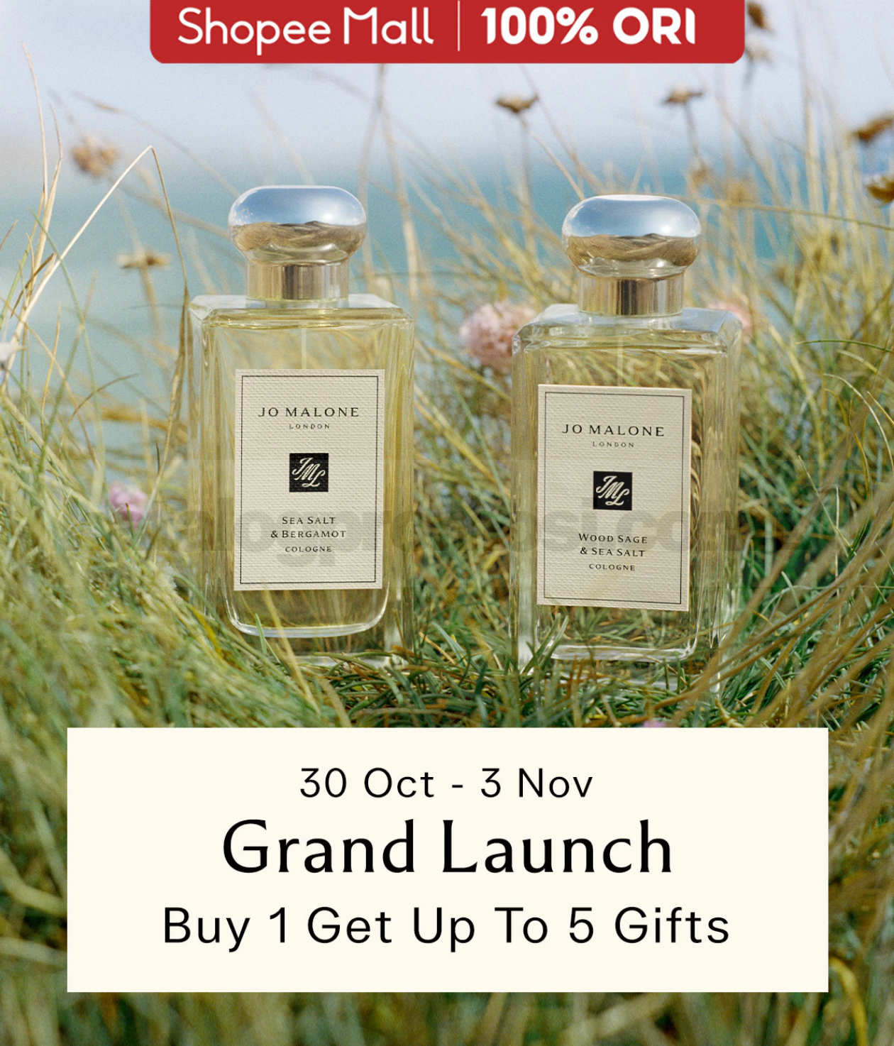 Promo Jo Malone London Beli 1 Bonus hingga 5 Hadiah Promo Jo Malone London Beli 1 Bonus hingga 5 Hadiah dengan pilihan Cologne dan paket hadiah spesial di Shopee