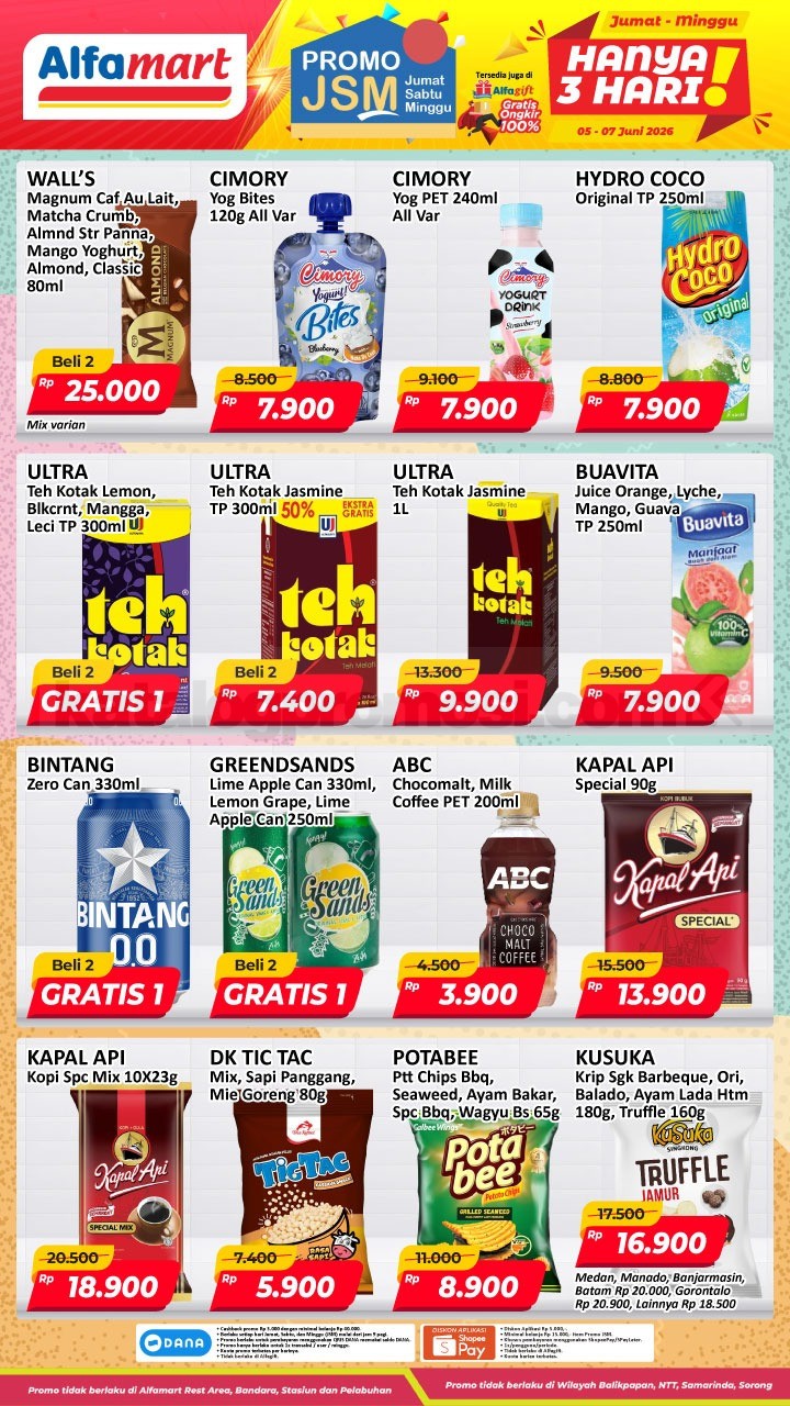 Promo JSM ALFAMART MINGGU INI 05-07 Juni 2026