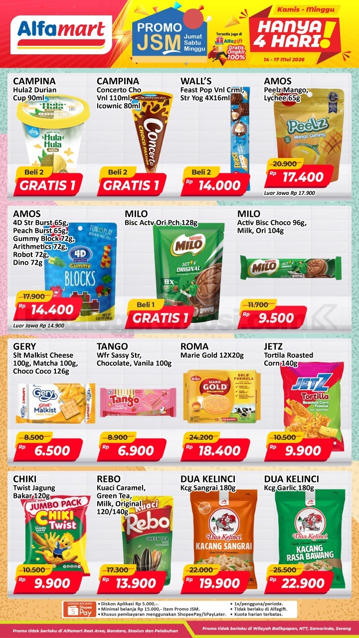 Promo JSM ALFAMART MINGGU INI 14-17 Mei 2026 Promo JSM ALFAMART MINGGU INI 14-17 Mei 2026