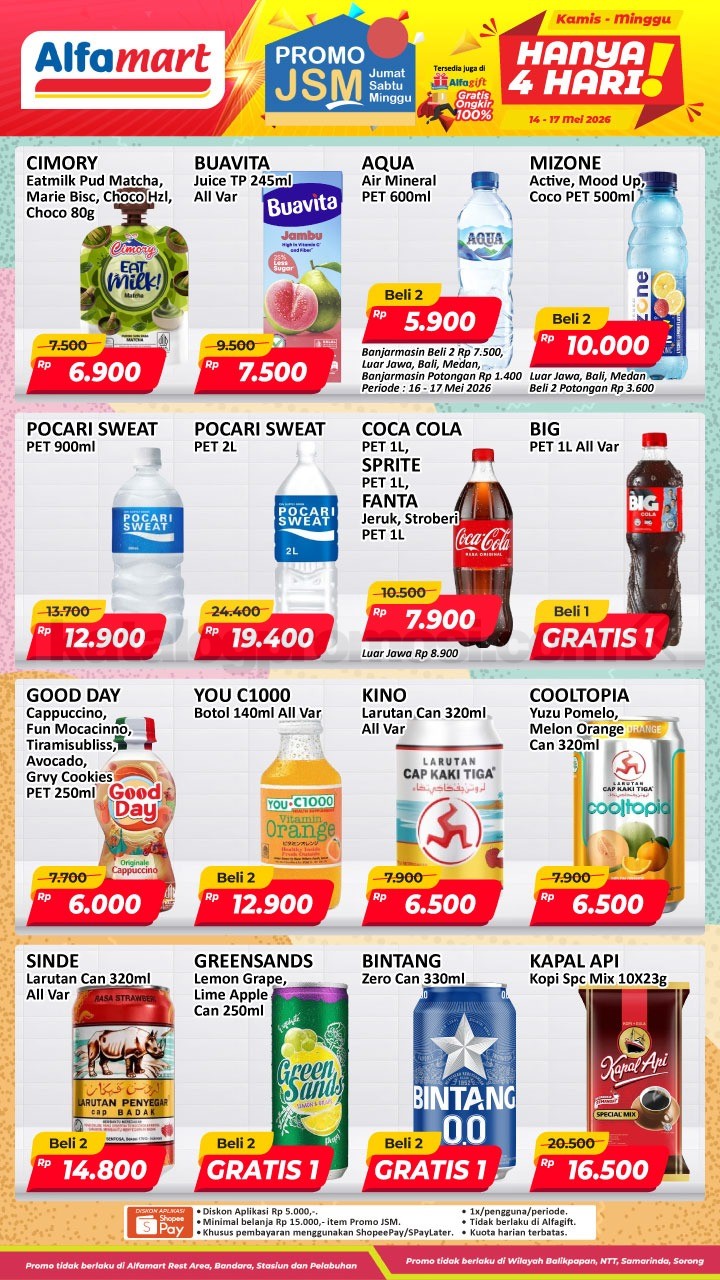 Promo JSM ALFAMART MINGGU INI 14-17 Mei 2026 Promo JSM ALFAMART MINGGU INI 14-17 Mei 2026 2