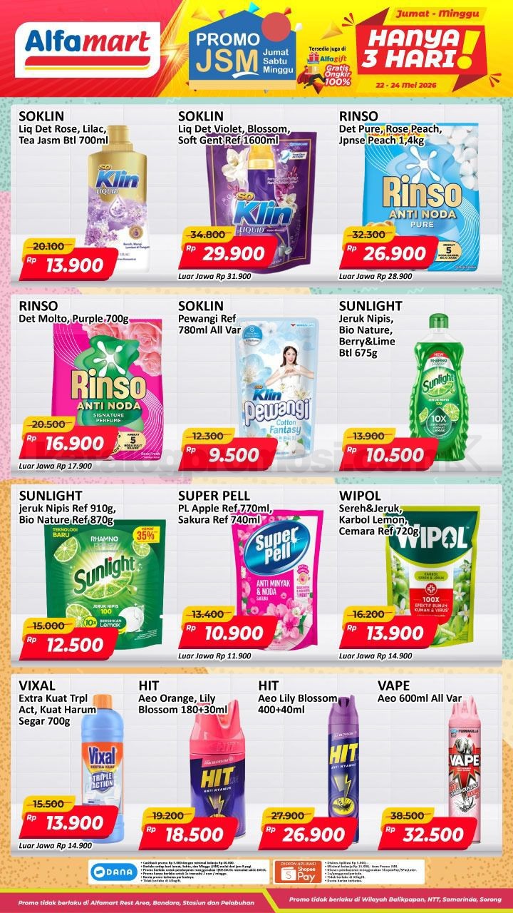 Promo JSM ALFAMART MINGGU INI 22-24 Mei 2026