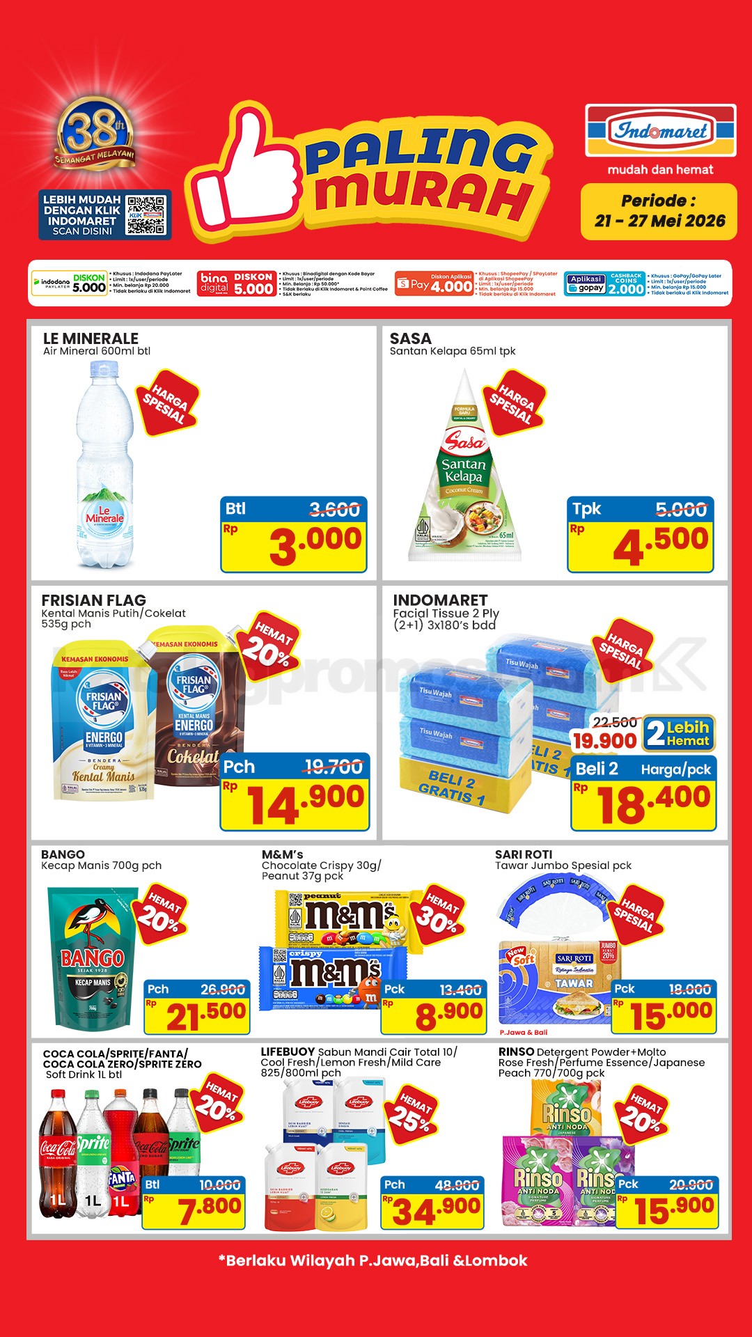 Promo JSM INDOMARET MINGGU INI 21-24 Mei 2026