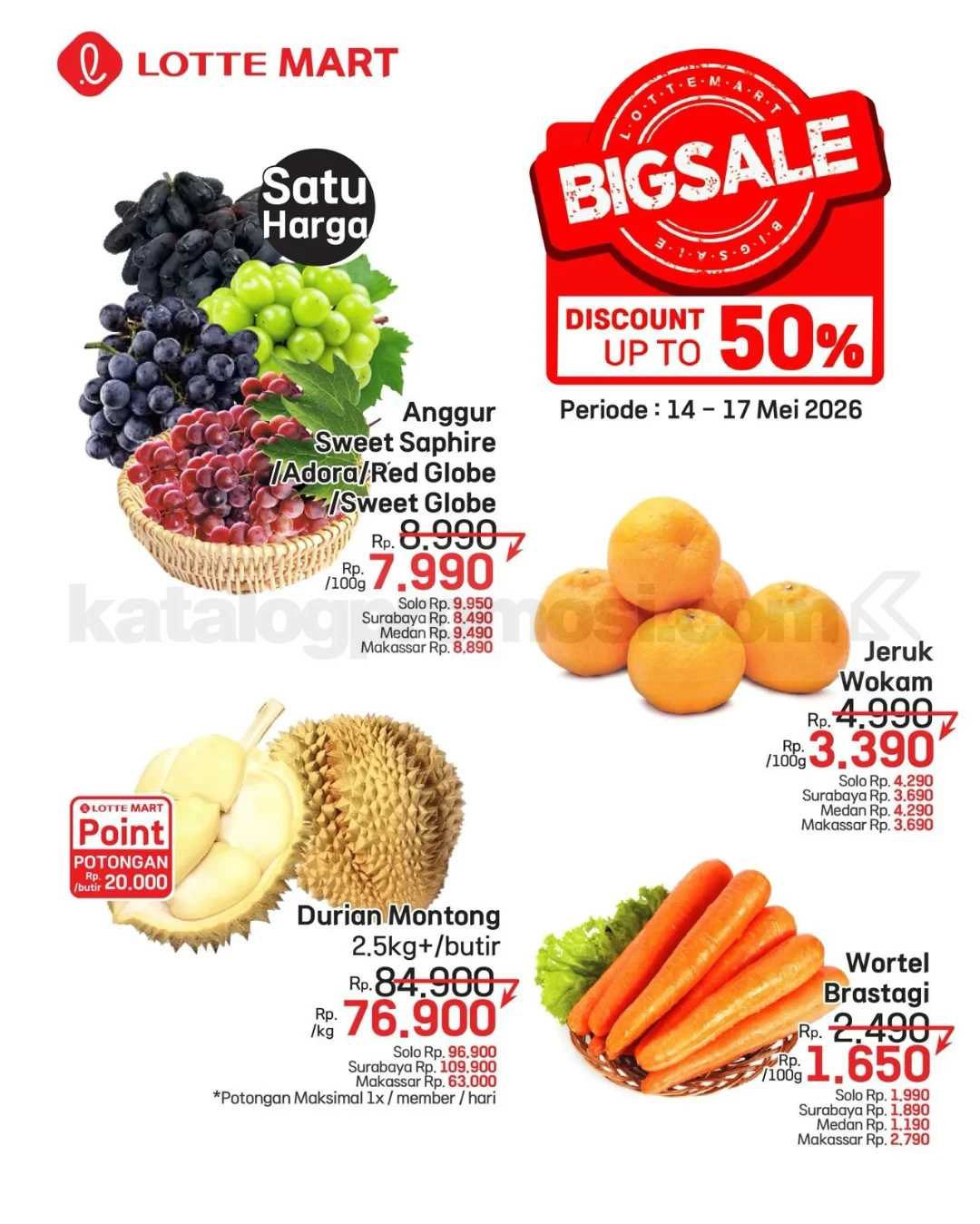 Promo JSM LOTTEMART WEEKEND 14-17 Mei 2026