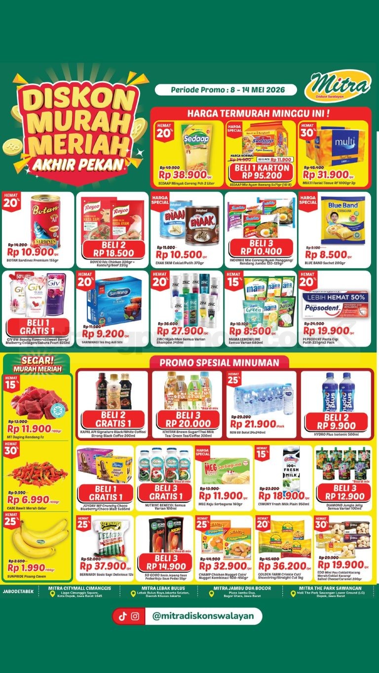 Promo JSM Mitra Diskon Swalayan Akhir Pekan 08-14 Mei 2026