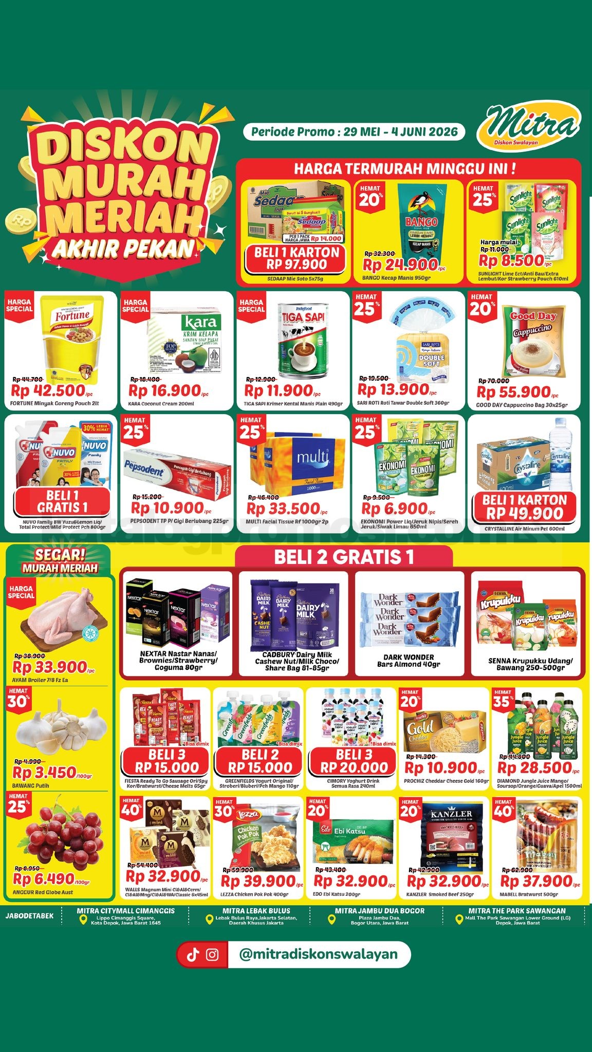Promo JSM Mitra Diskon Swalayan Akhir Pekan 29 Mei - 04 Juni 2026