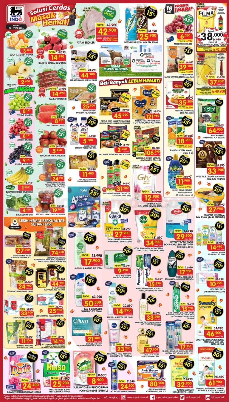 Promo JSM SUPERINDO Minggu Ini 15-17 Mei 2026