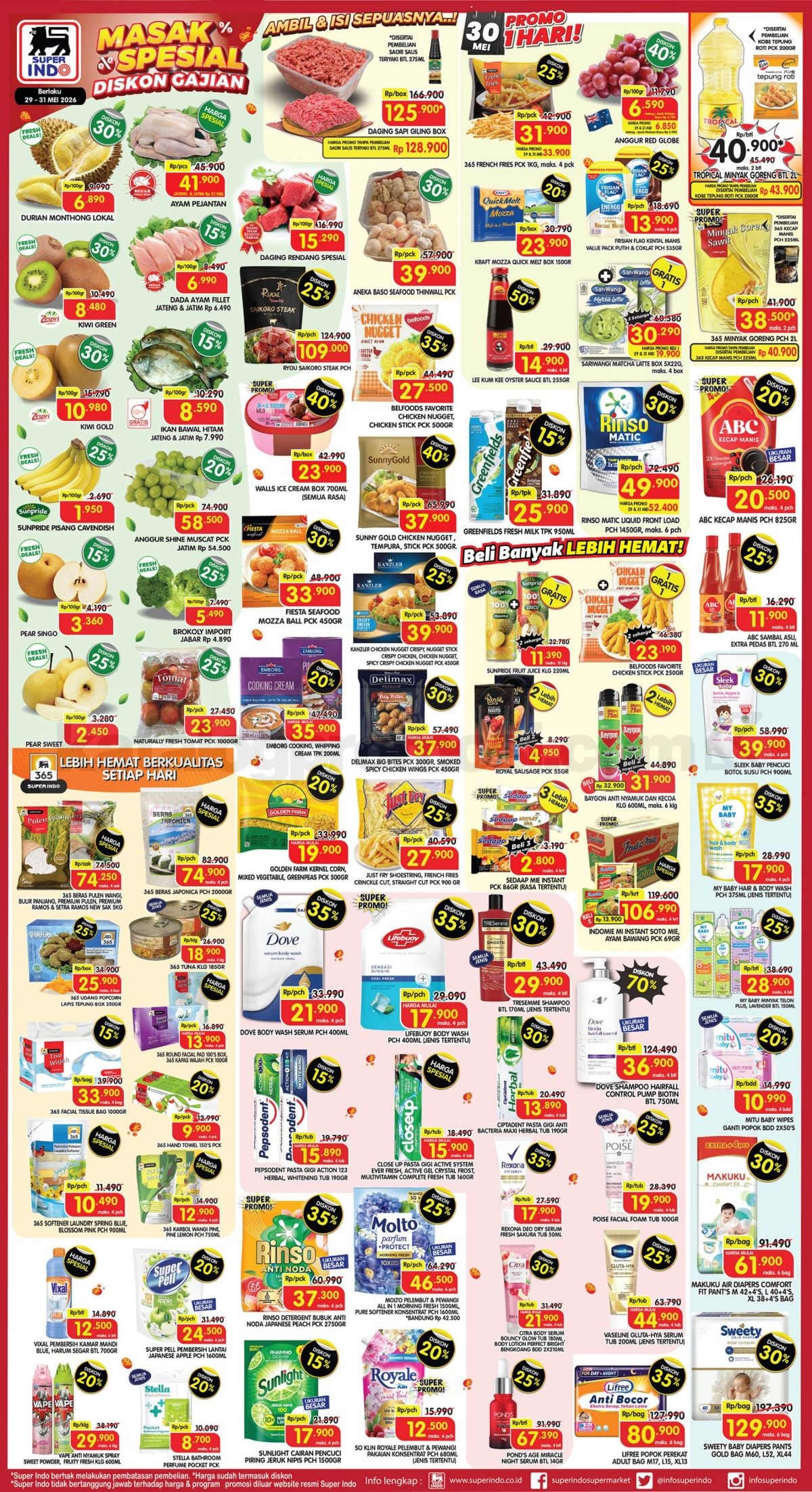 Promo JSM SUPERINDO Minggu Ini 29-31 Mei 2026