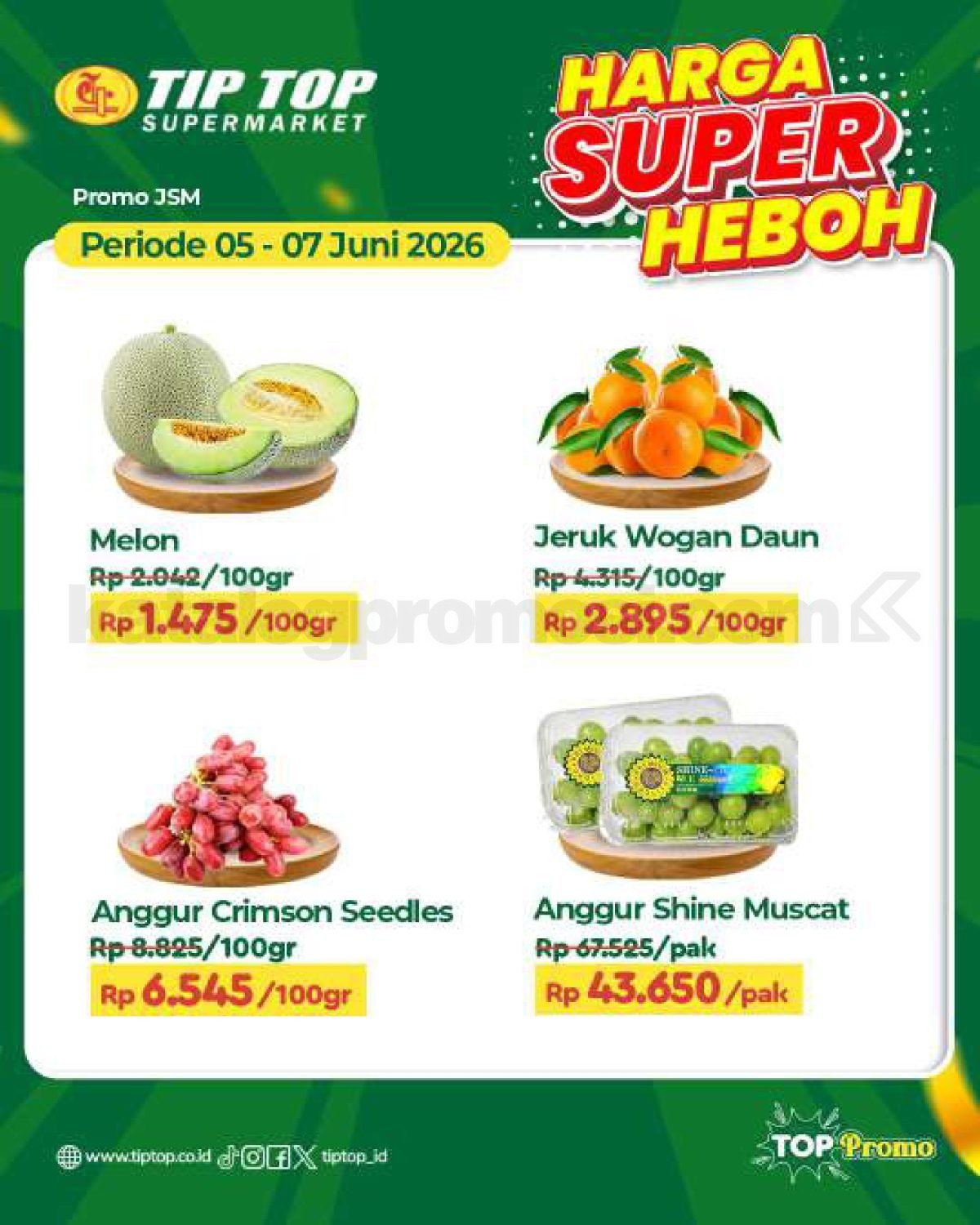 Promo JSM TIP TOP Supermarket 05-07 Juni 2026