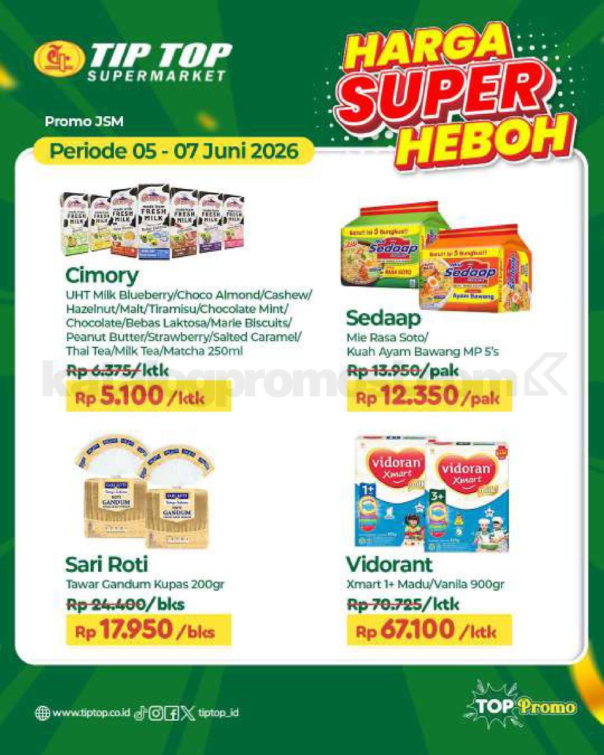 Promo JSM TIP TOP Supermarket 05-07 Juni 2026