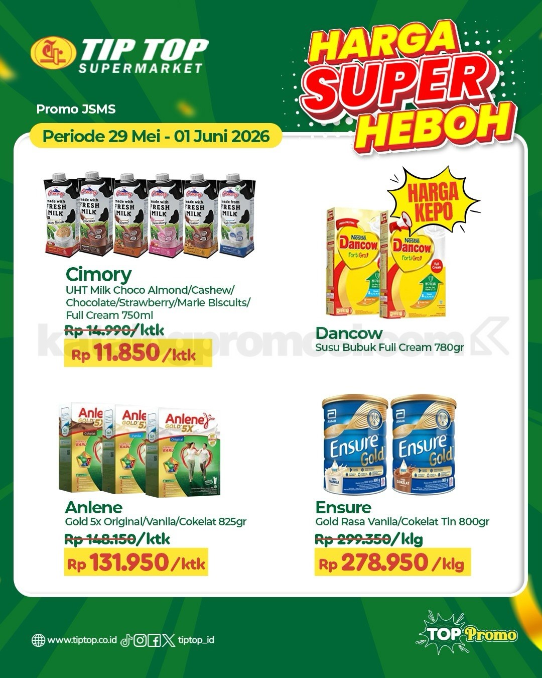 Promo JSM TIP TOP Supermarket 29 Mei - 01 Juni 2026 Promo JSM TIP TOP Supermarket 29 Mei - 01 Juni 2026 7