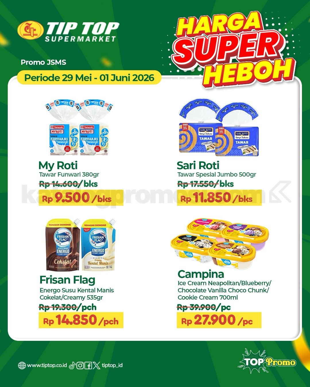 Promo JSM TIP TOP Supermarket 29 Mei - 01 Juni 2026 Promo JSM TIP TOP Supermarket 29 Mei - 01 Juni 2026 8