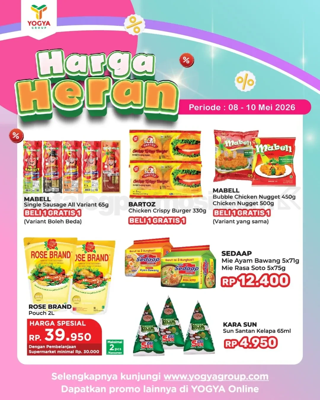 Promo JSM TOSERBA YOGYA HARGA HERAN 08-10 Mei 2026