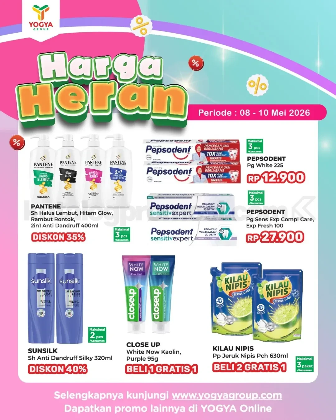 Promo JSM TOSERBA YOGYA HARGA HERAN 08-10 Mei 2026
