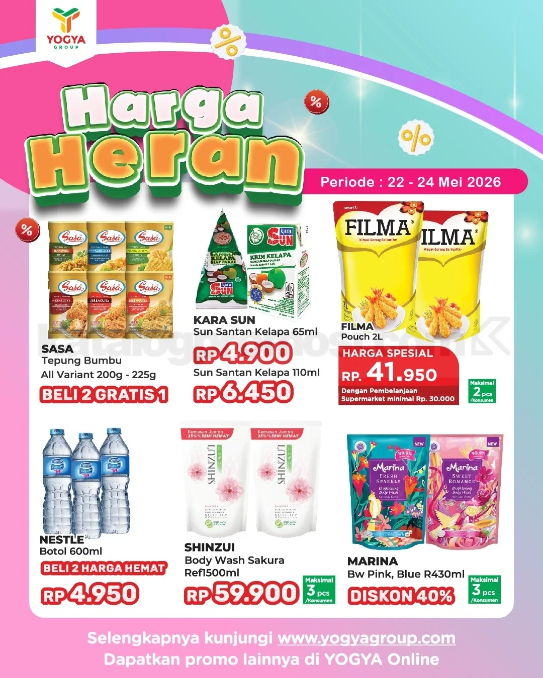 Promo JSM TOSERBA YOGYA HARGA HERAN 22-24 Mei 2026