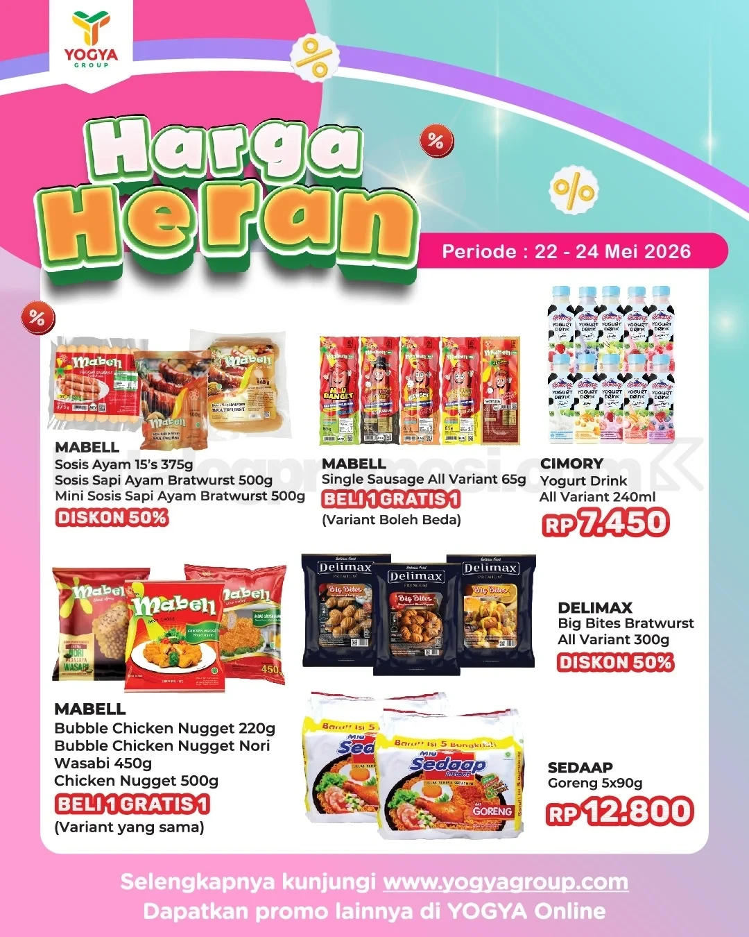Promo JSM TOSERBA YOGYA HARGA HERAN 22-24 Mei 2026