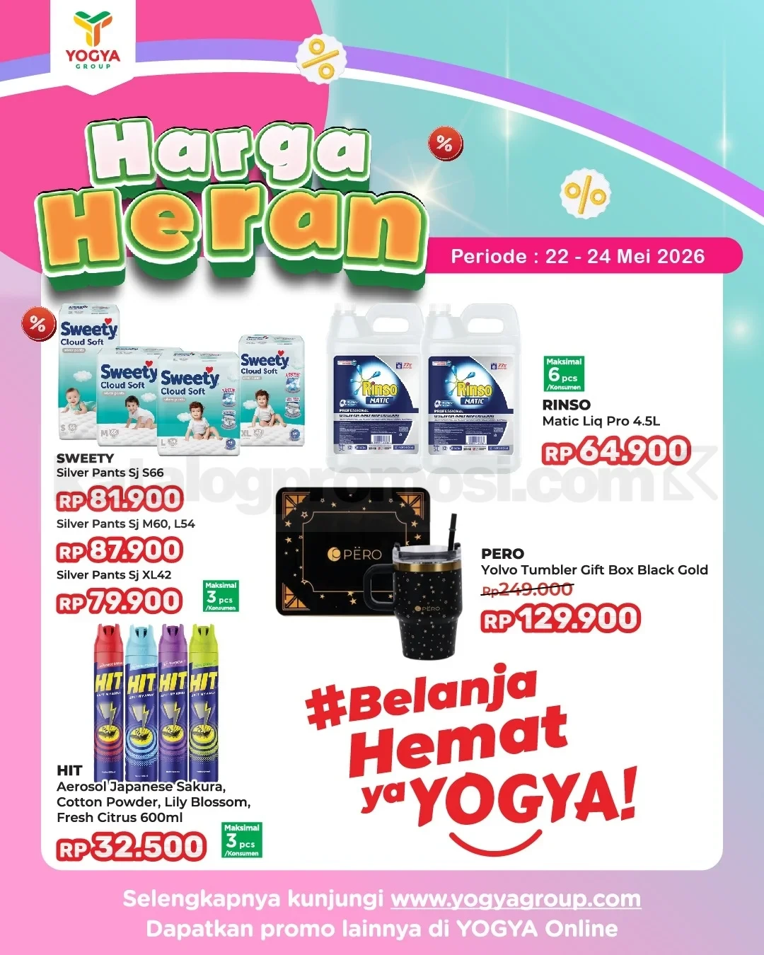 Promo JSM TOSERBA YOGYA HARGA HERAN 22-24 Mei 2026