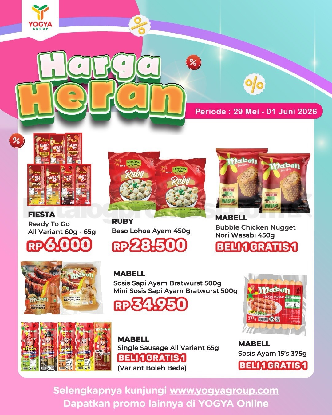 Promo JSM TOSERBA YOGYA HARGA HERAN 29 Mei - 01 Juni 2026
