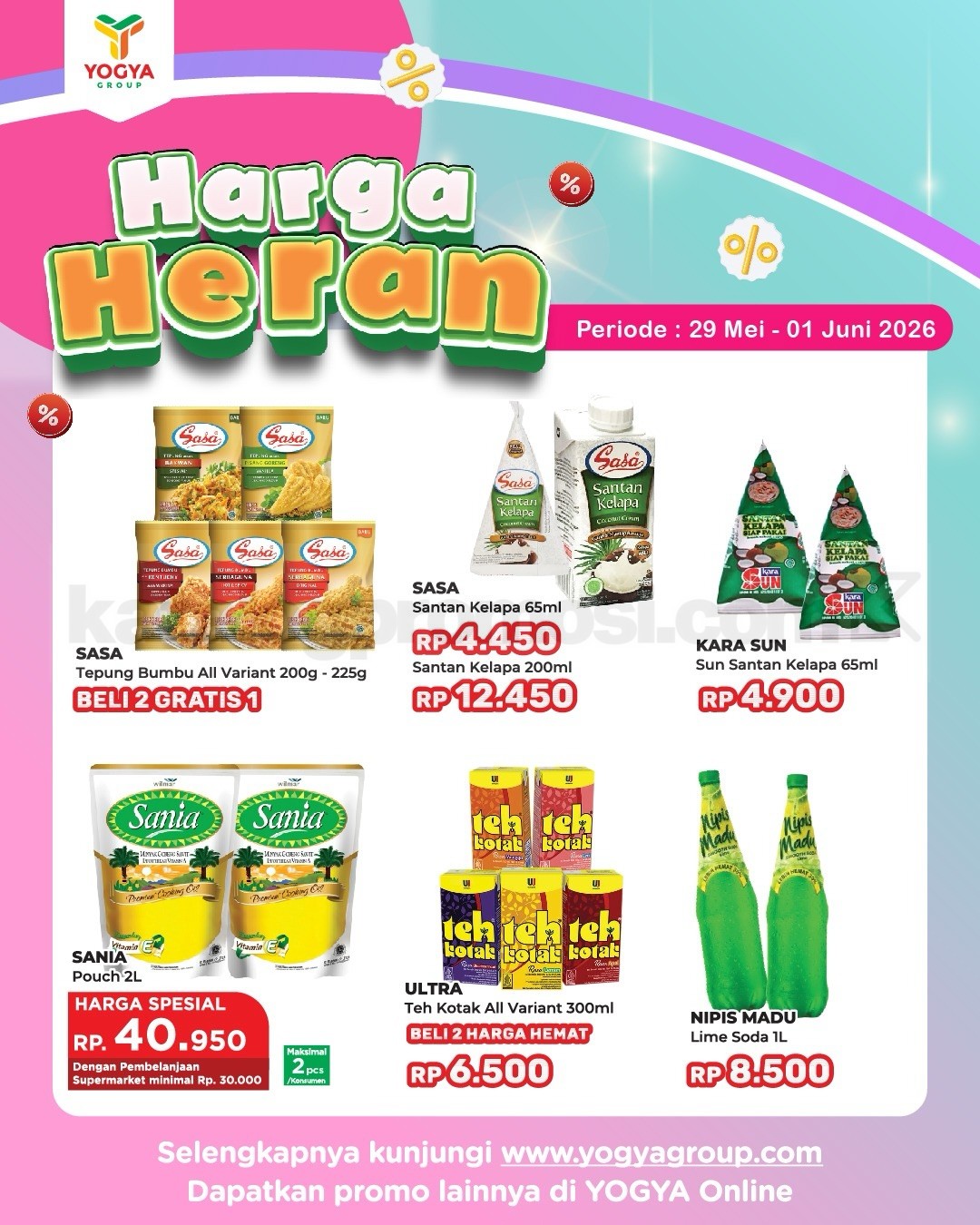 Promo JSM TOSERBA YOGYA HARGA HERAN 29 Mei - 01 Juni 2026