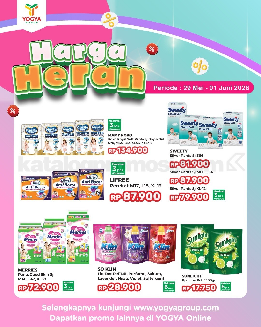 Promo JSM TOSERBA YOGYA HARGA HERAN 29 Mei - 01 Juni 2026