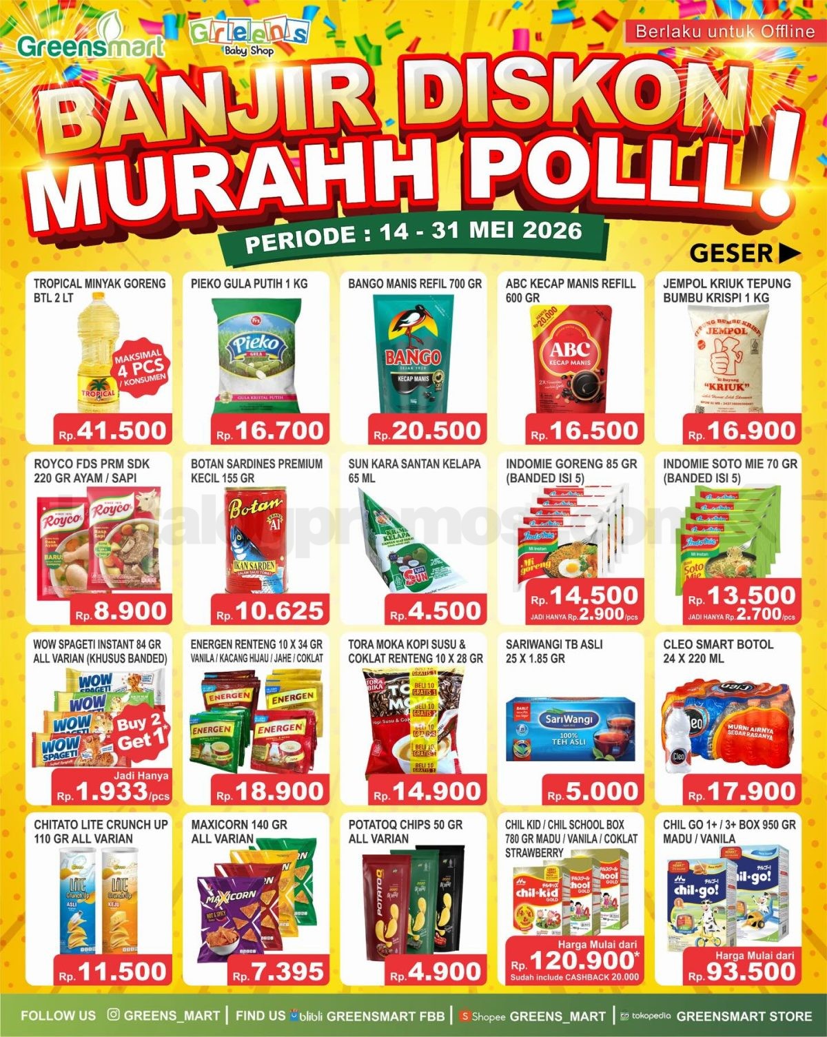 Promo JSM WEEKLY GREENSMART 14-31 Mei 2026