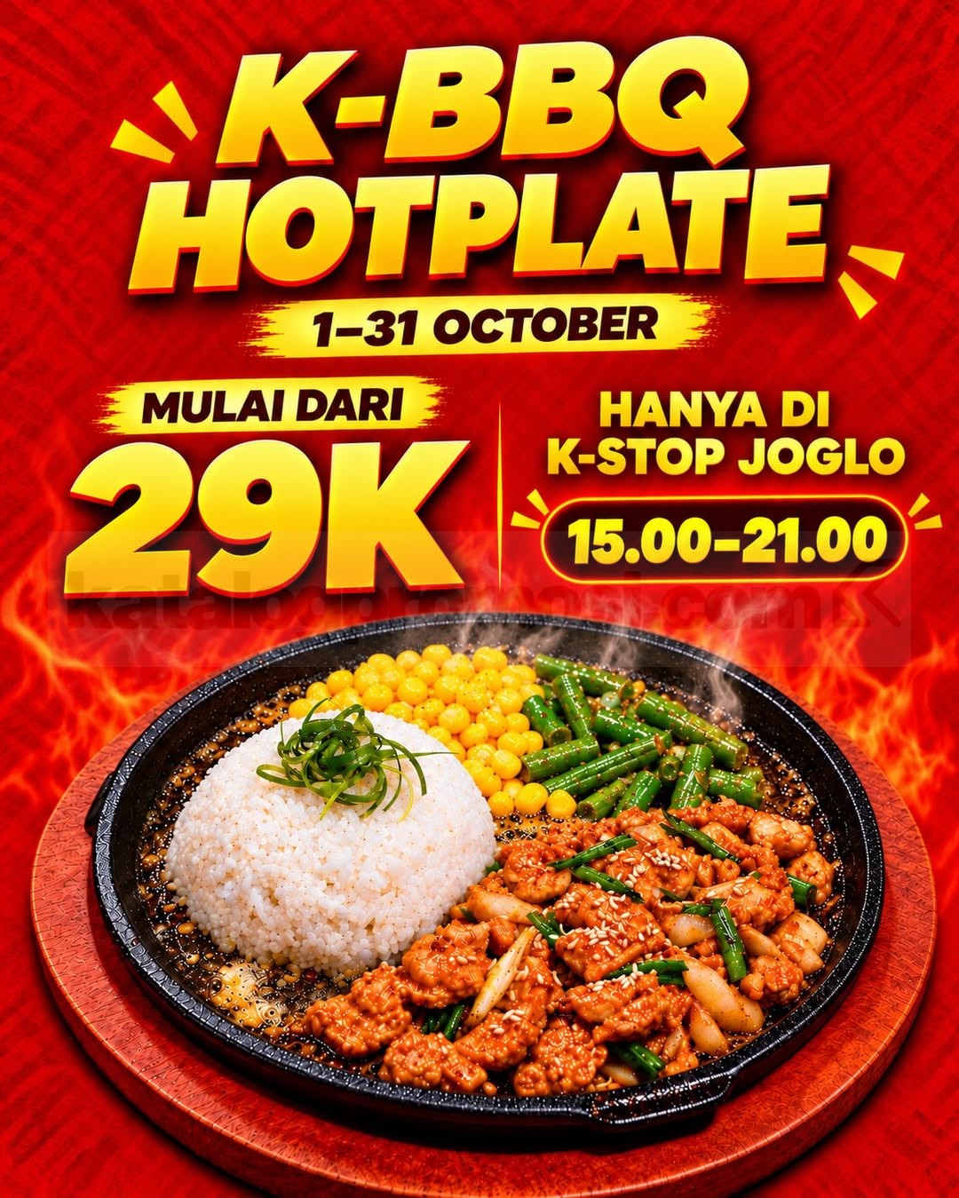 Promo K-STOP Joglo K-BBQ Hotplate Mulai Rp29.000 Promo K-STOP Joglo K-BBQ Hotplate mulai Rp29.000 Oktober 2026