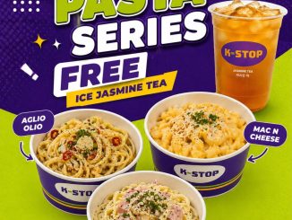 Promo K-STOP Pasta Series Free Ice Jasmine Tea gratis minuman setiap beli pasta